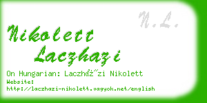 nikolett laczhazi business card